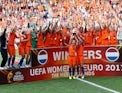 Netherlands Women celebrate winning the Women's 2017 European Championship
