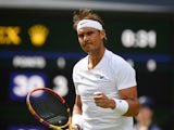 Rafael Nadal pictured at Wimbledon on June 28, 2022