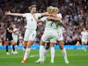 Beth Mead celebrates scoring for England against Austria on July 6, 2022