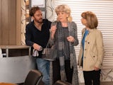 David, Audrey and Gail on Coronation Street on July 22, 2022