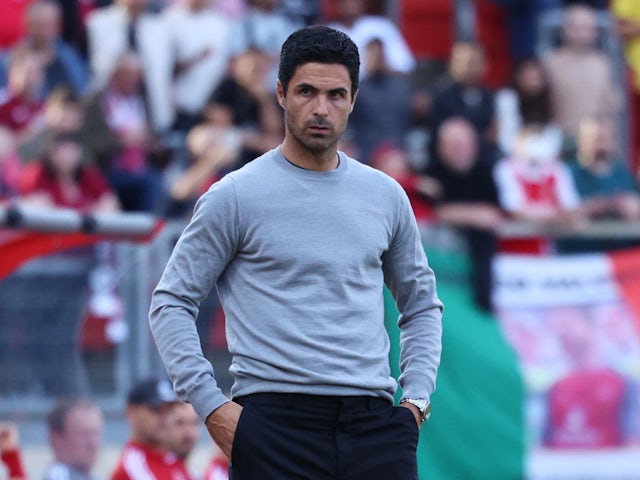 Mikel Arteta in charge of Arsenal on July 8, 2022