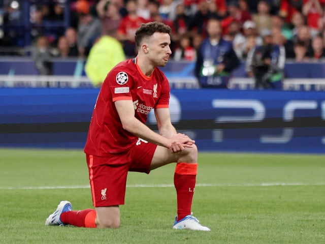 Liverpool attacker Diogo Jota pictured on 28 May 2022