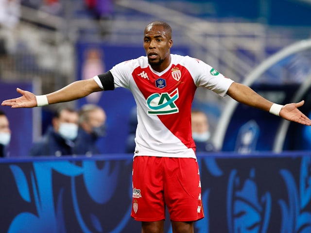 Djibril Sidibe in action for Monaco in May 2021