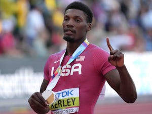 Fred Kerley wins 100 m title in USA World Championships clean sweep