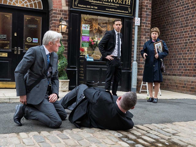 Troy and George on Coronation Street on August 3, 2022