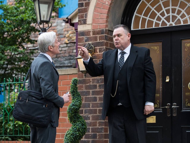Troy and George on Coronation Street on August 3, 2022