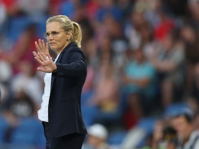 Sarina Wiegman in charge of England Women on July 20, 2022