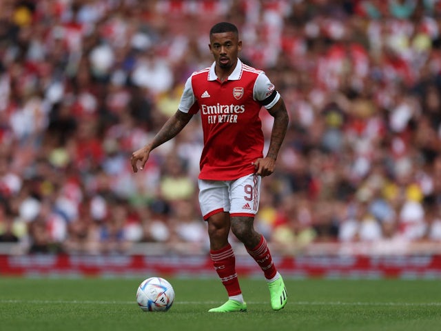 Gabriel Jesus in action for Arsenal on July 30, 2022