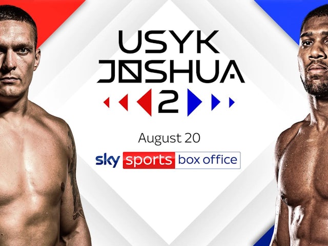 Sky Sports lands rights to Joshua-Usyk rematch