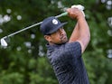 Tony Finau in action at the Rocket Mortgage Classic on July 30, 2022.