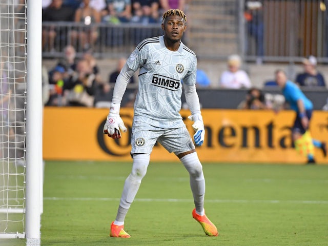 Andre Blake in action for the Philadelphia Union on July 30, 2022