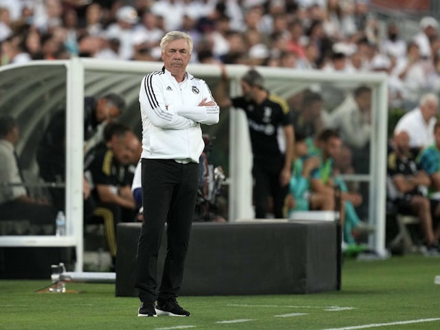 Treinador do Real Madrid, Carlo Ancelotti, em 30 de julho de 2022