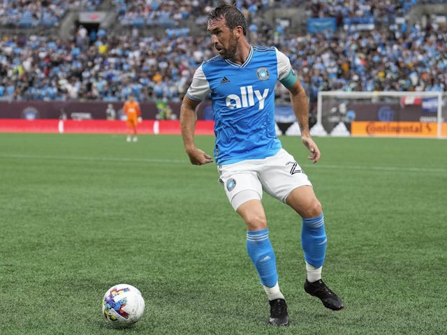 Christian Fuchs in action for Charlotte FC on August 6, 2022