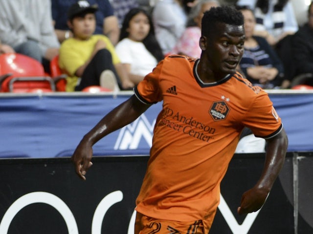 Darwin Quintera in action for Houston Dynamo on August 5, 2022
