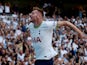 Dejan Kulusevski celebrates scoring for Tottenham Hotspur on August 6, 2022