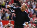Brighton & Hove Albion manager Graham Potter celebrates after the match on August 7, 2022