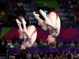 Jack Laugher and Anthony Harding in action at the Commonwealth Games on August 5, 2022