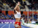 Katarina Johnson-Thompson pictured at the Commonwealth Games in August 2022