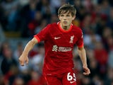 Leighton Clarkson in action for Liverpool in August 2021