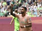 Leonardo Bittencourt celebrates scoring for Werder Bremen on August 6, 2022