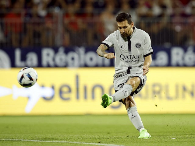 Lionel Messi in action for PSG on August 6, 2022