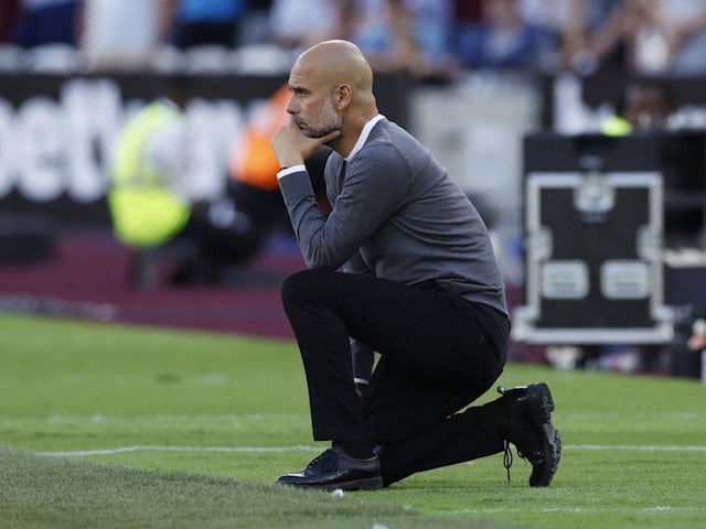 Manchester City boss Pep Guardiola shows off his impressive heels on August 7, 2022
