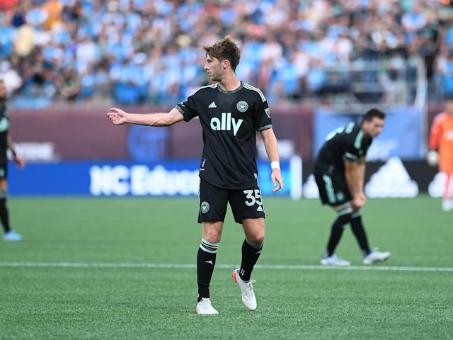 Quinn McNeill in action for Charlotte FC on August 3, 2022