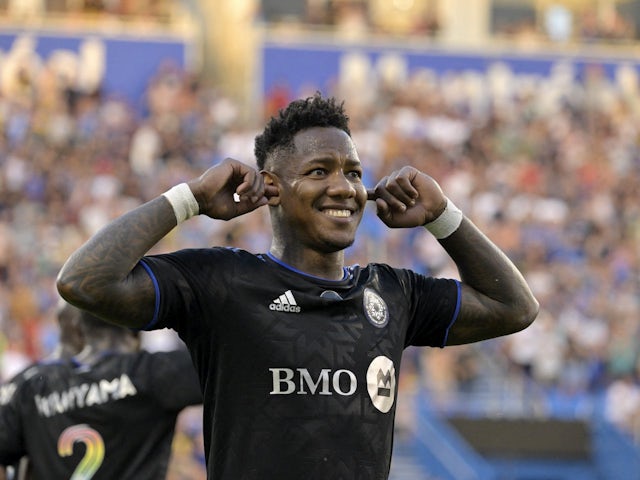 Romell Quioto in action for Montreal CF on August 6, 2022