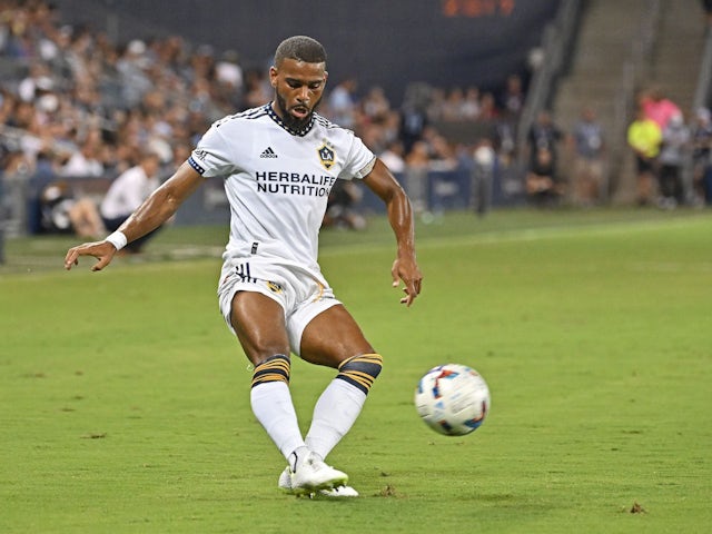 Samuel Grandsir in action for Los Angeles Galaxy on August 6, 2022