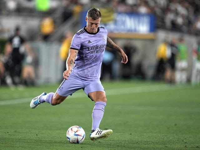 Toni Kroos in action for Real Madrid on July 30, 2022