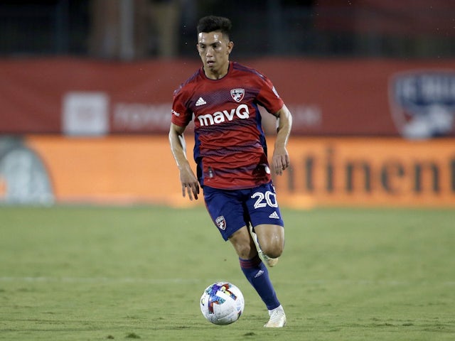 Alan Velasco in action for FC Dallas on August 13, 2022