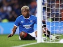 Alfredo Morelos in action for Rangers on August 9, 2022