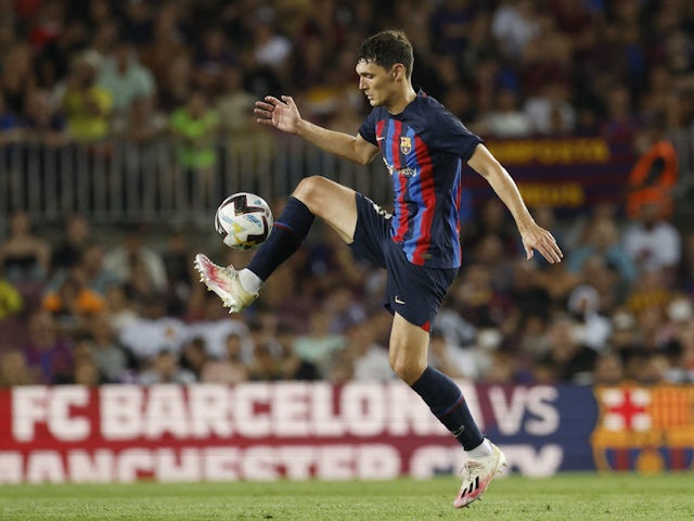 Andreas Christensen in action for Barcelona on August 13, 2022