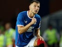 Borna Barisic in action for Rangers on August 9, 2022