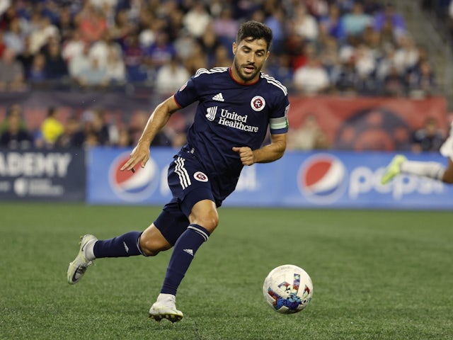 Carles Gil in action for New England Revolution on August 13, 2022