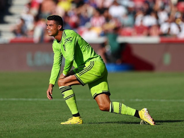 Cristiano Ronaldo in action for Manchester United on 13 August 2022