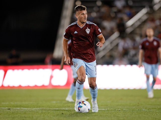 Diego Rubio playing for the Colorado Rapids on August 13, 2022