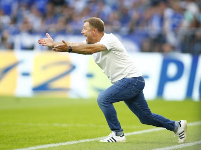 Schalke coach Frank Kramer on August 13, 2022