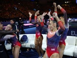 Great Britain celebrate winning silver at the European Championships on August 13, 2022