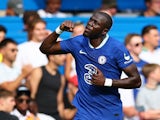 Kalidou Koulibaly celebrates scoring for Chelsea on August 14, 2022