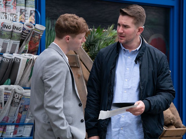 Jay and Callum on EastEnders on August 16, 2022