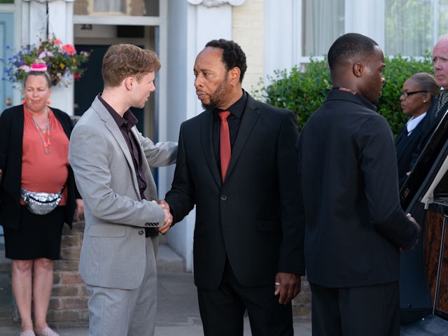 Jay and Mitch on EastEnders on August 15, 2022