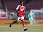 Reiss Nelson in action for Arsenal in July 2022