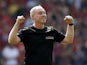 Nottingham Forest manager Steve Cooper celebrates on August 14, 2022
