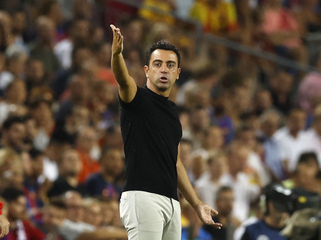 Xavi in ​​Barcelona on 13 August 2022