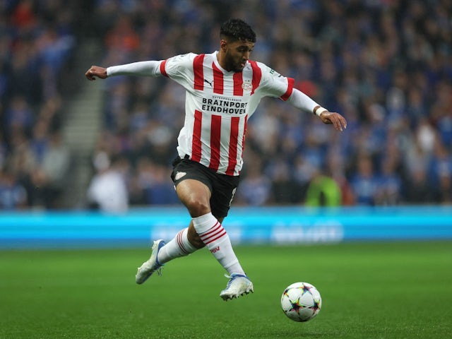 Ismael Saibari in action for PSV on August 16, 2022