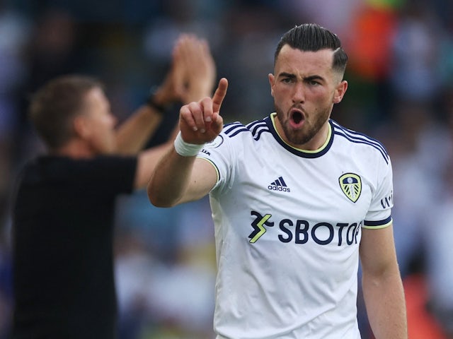 Jack Harrison in action for Leeds United on August 21, 2022