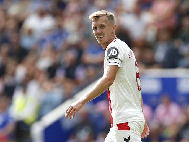 James Ward-Prowse in action for Southampton on August 20, 2022
