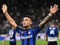 Lautaro Martinez celebrates scoring for Inter Milan on August 20, 2022