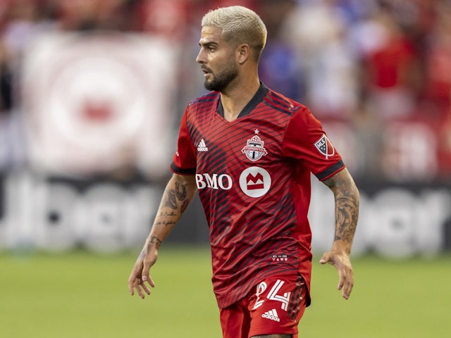 Lorenzo Insigne in action for Toronto FC on August 17, 2022